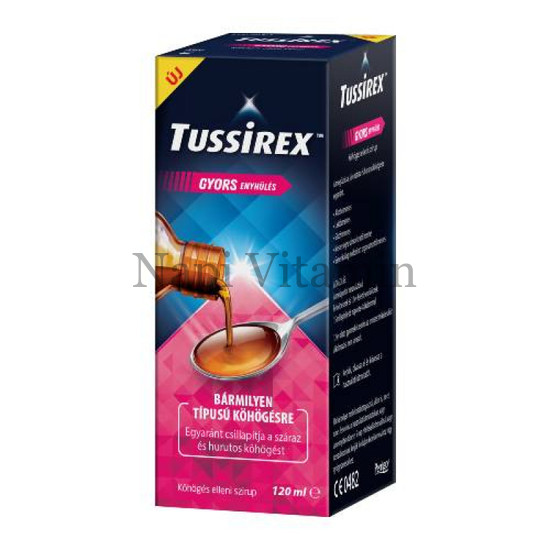 Tussirex Köhögés elleni szirup 120ml